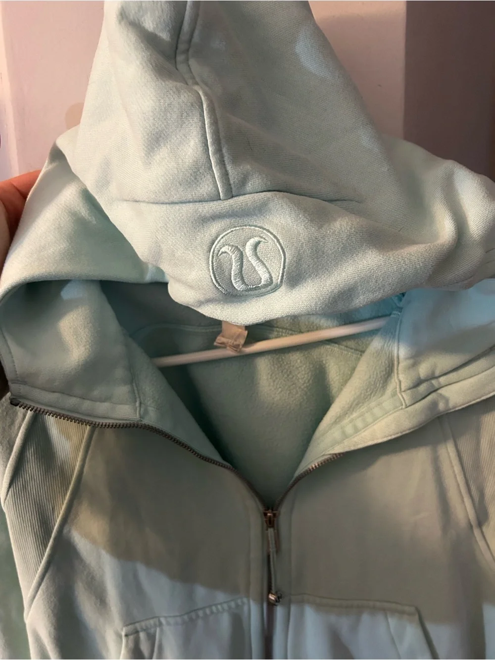lululemon athletica Light Aqua Zip-Up Hoodie Jacket